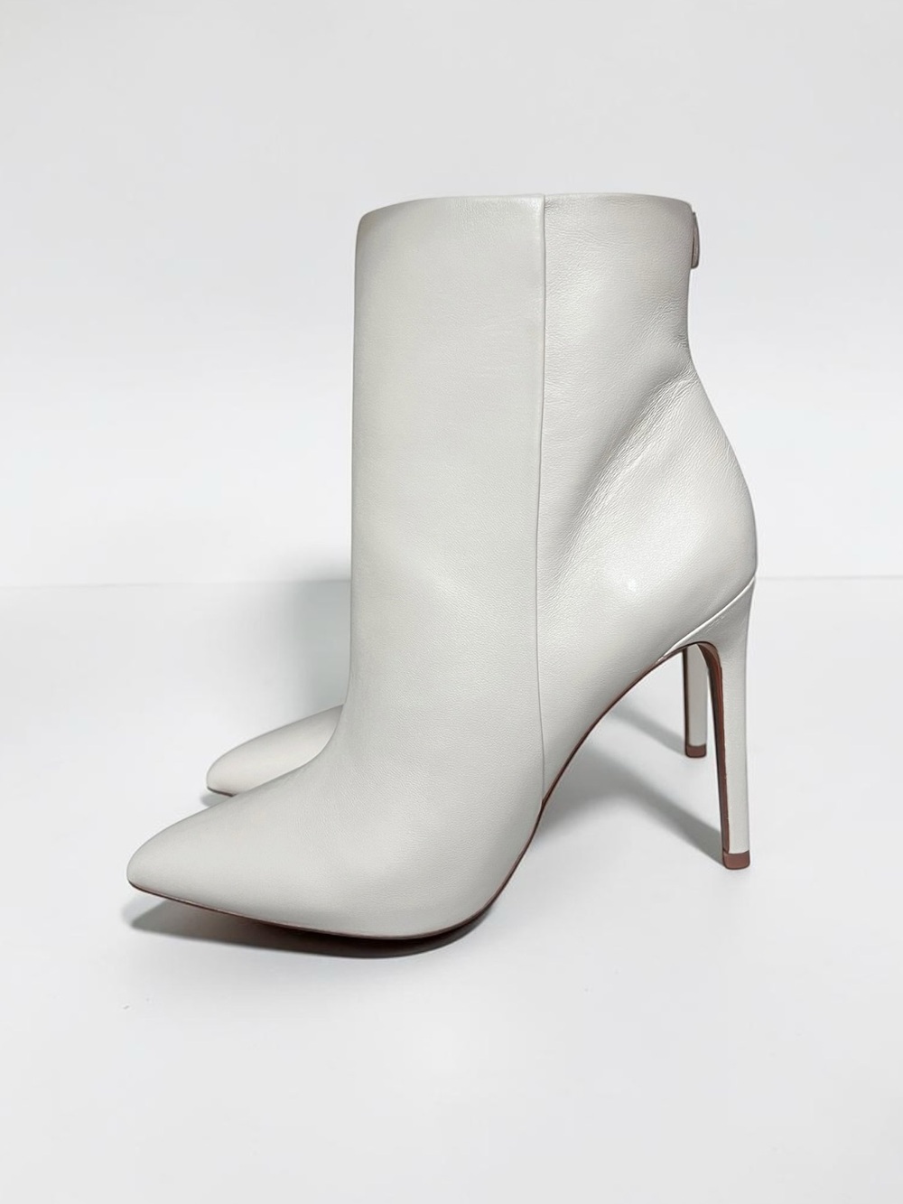 🌻NEW w/box Sam Edelman Wrenley Ankle Boots Pointed Toe Stiletto Heel Leather 10